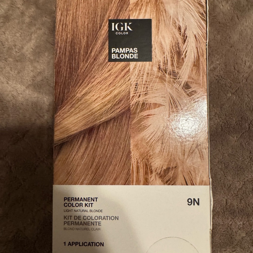 IGK Pampas Blonde Permanent Color Kit